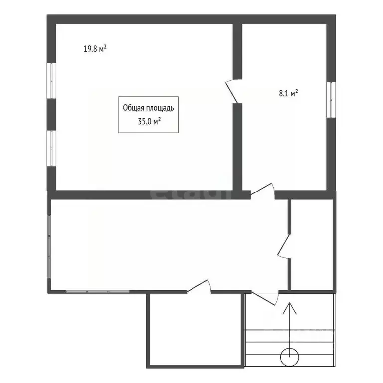 Дом в Алтай, Майминский район, с. Майма Алгаирская ул. (35 м) - Фото 2