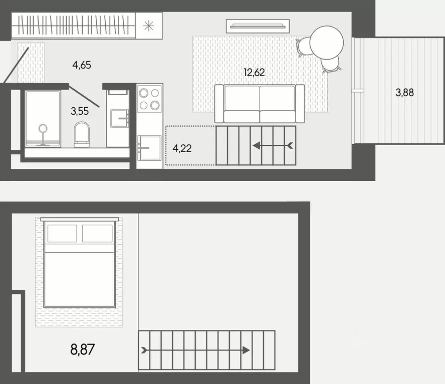 1-к кв. Алтай, Майминский район, пос. Карлушка  (37.79 м) - Фото 1
