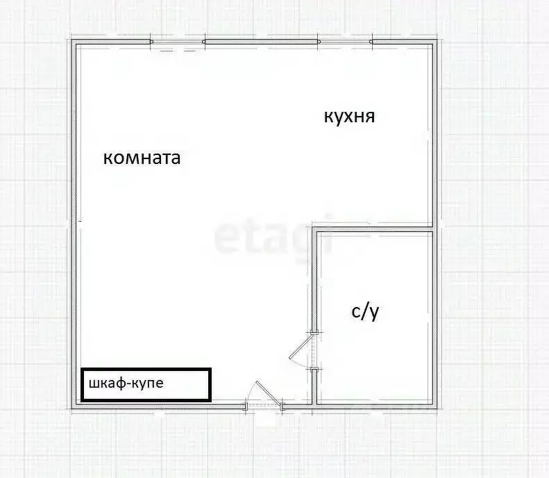 Студия Приморский край, Владивосток Карьерная ул., 26 (21.5 м) - Фото 1
