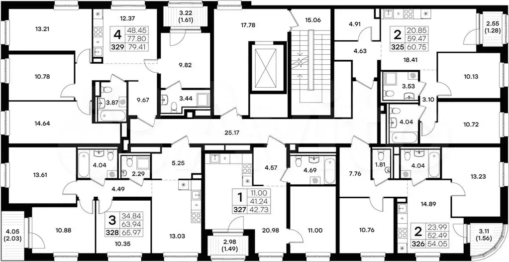 3-к. квартира, 66 м, 3/8 эт. - Фото 1