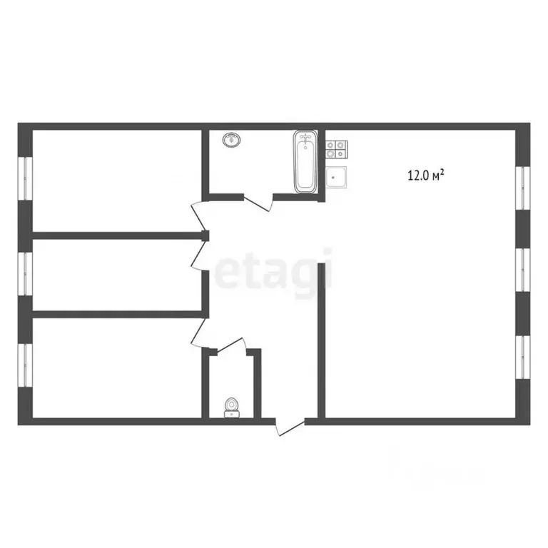 4-к кв. Московская область, Люберцы Городок Б мкр, ул. 3-е Почтовое ... - Фото 2