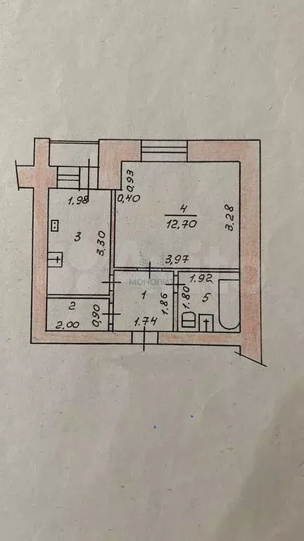 1-к. квартира, 27,7 м, 9/9 эт. - Фото 0