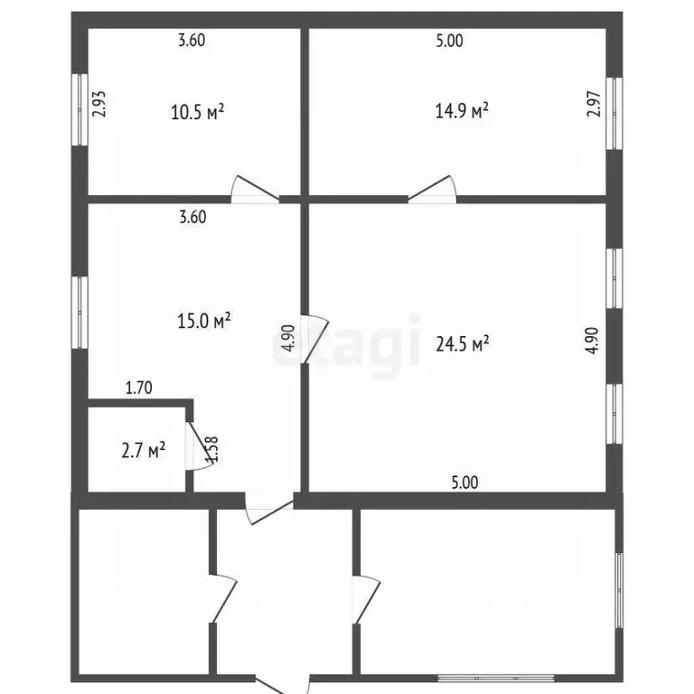 Дом в Тюменская область, Исетский район, с. Шорохово пер. Школьный (68 ... - Фото 2