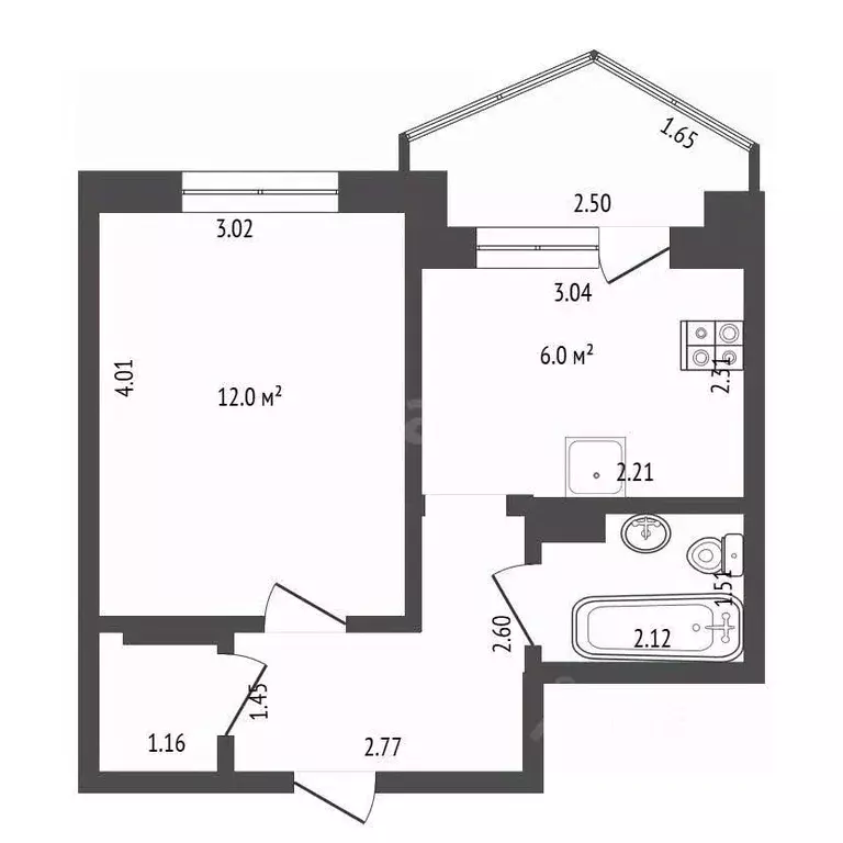 1-к кв. Крым, Ялта ул. Изобильная, 10к2 (38.0 м) - Фото 2