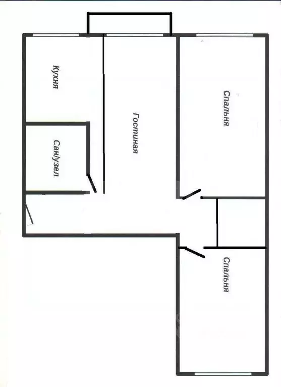 3-к кв. Иркутская область, Ангарск 207/210 кв-л,  (58.2 м) - Фото 2