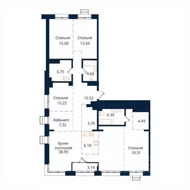 4-к кв. Иркутская область, Иркутск Байкальская ул., 246Б (156.7 м) - Фото 0