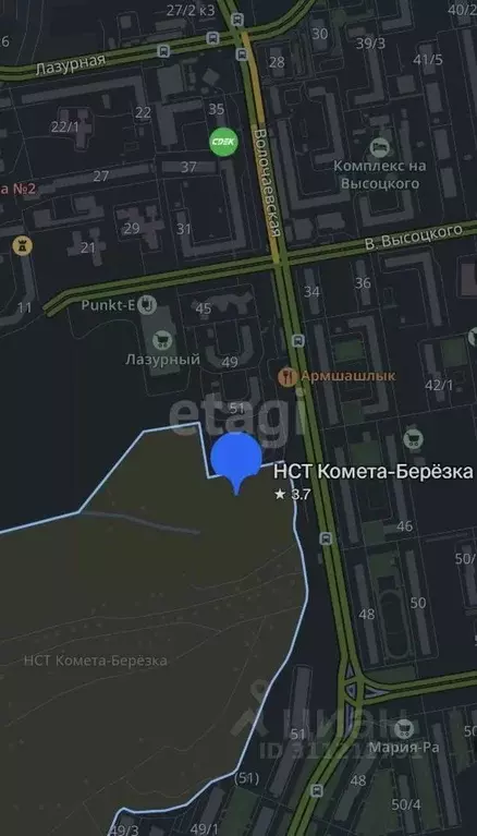 Участок в Новосибирская область, Новосибирск Комета-Березка садовое ... - Фото 0