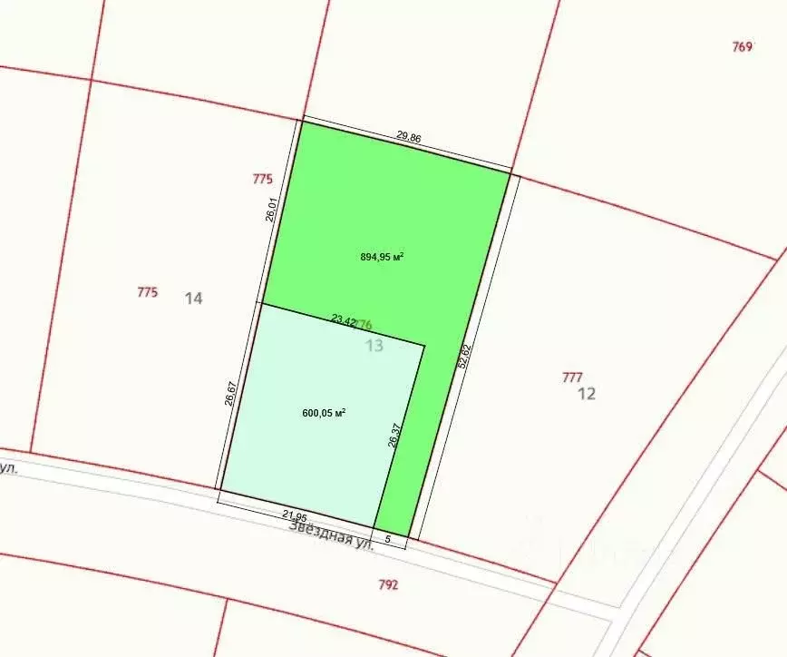 Участок в Нижегородская область, с. Безводное ул. Звездная, 6 (6.0 ... - Фото 1