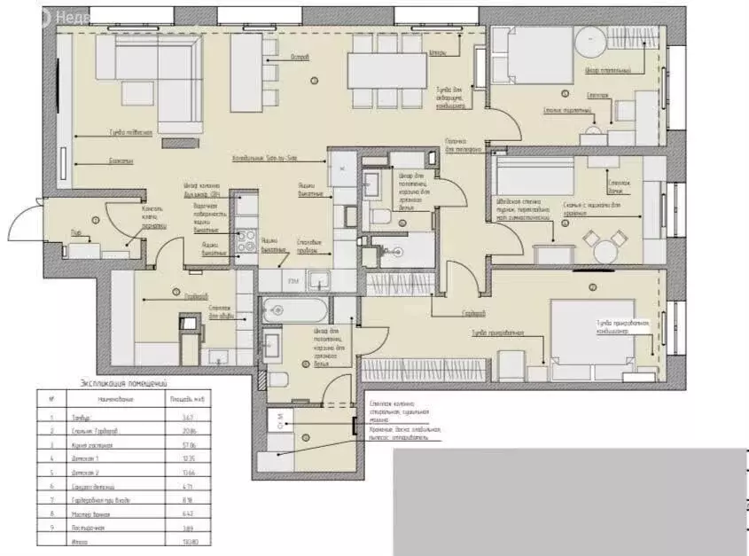 4-комнатная квартира: Ижевск, улица Максима Горького, 157 (131 м) - Фото 1