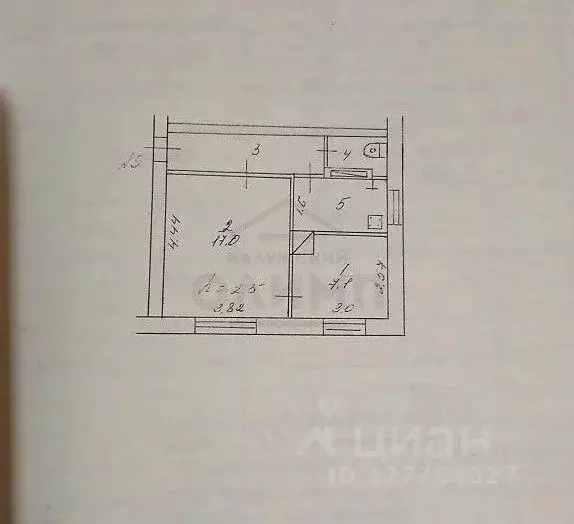 2-к кв. Калужская область, Дзержинский муниципальный округ, Полотняный ... - Фото 1
