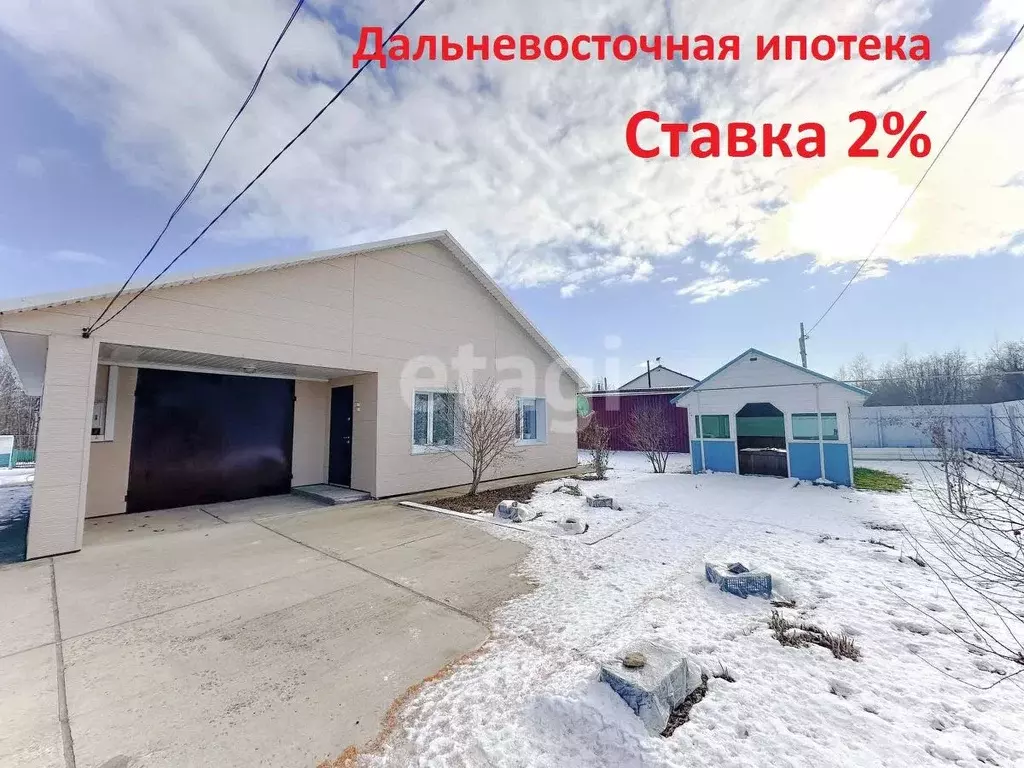 Дом в Хабаровский край, Комсомольский район, с. Новый Мир Центральная ... - Фото 1