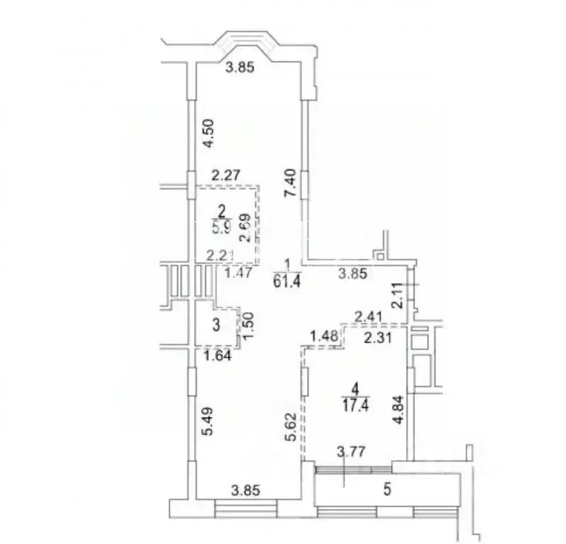 3-к кв. Москва Верхняя ул., 20к1 (90.0 м) - Фото 2