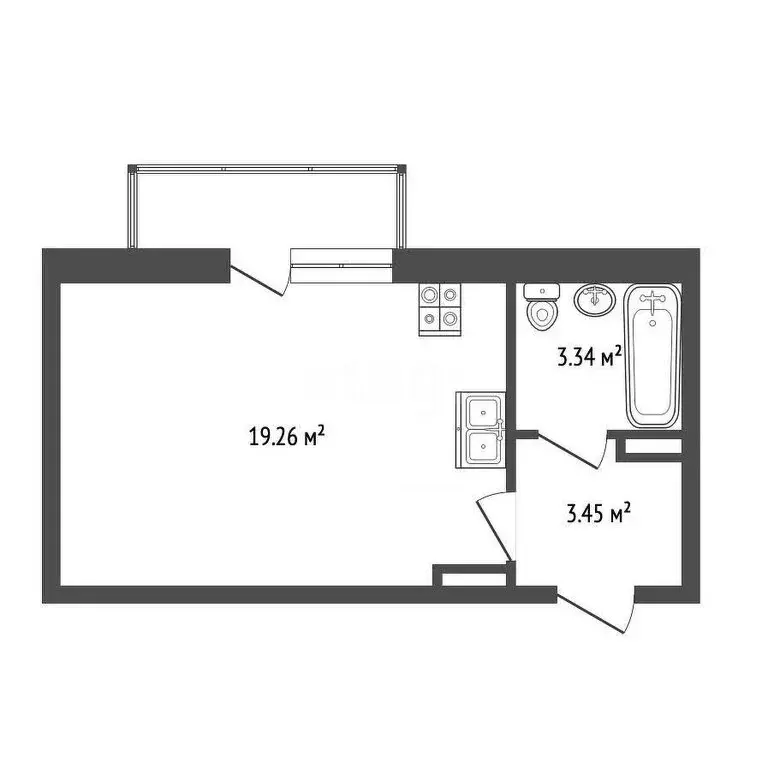 Квартира-студия: Ярославль, Брагинская улица, 18к2 (29.9 м) - Фото 0