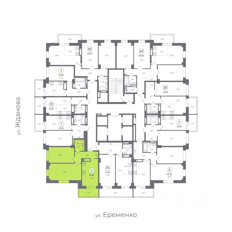 2-к кв. Ростовская область, Ростов-на-Дону Левенцовский мкр, ... - Фото 2