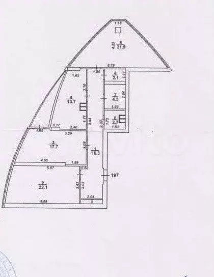 3-к. квартира, 102,8 м, 13/19 эт. - Фото 0