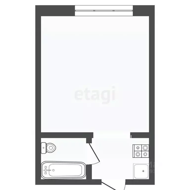 Студия Тюменская область, Тюмень ул. 30 лет Победы, 92 (16.5 м) - Фото 2