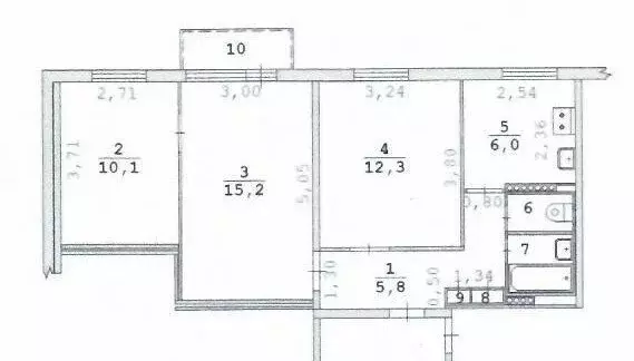 3-комнатная квартира: Екатеринбург, Ангарская улица, 38 (53 м) - Фото 0