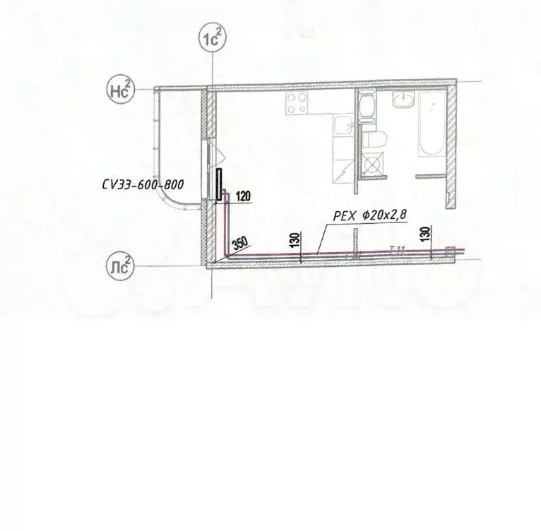 Квартира-студия, 26,3 м, 7/12 эт. - Фото 0
