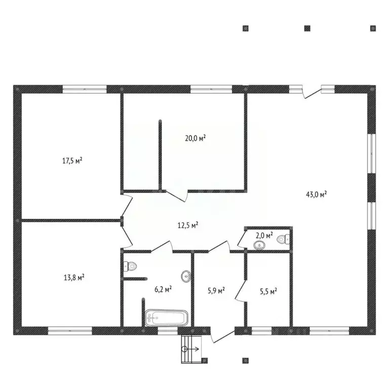 Дом в Башкортостан, Уфимский район, с. Булгаково ул. Кремлевская, 42 ... - Фото 2