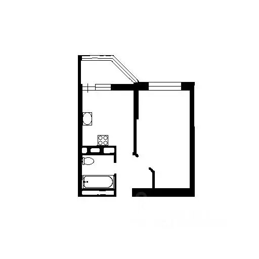1-к кв. Краснодарский край, Анапа Крестьянская ул., 27к1 (34.0 м) - Фото 2