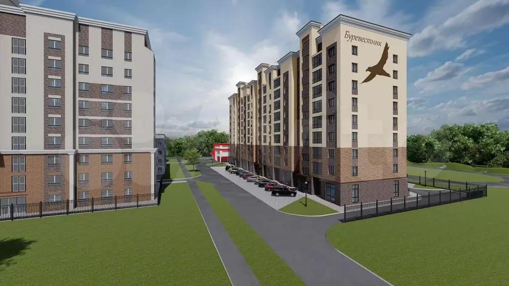 1-к. квартира, 53,1 м, 7/9 эт. - Фото 1