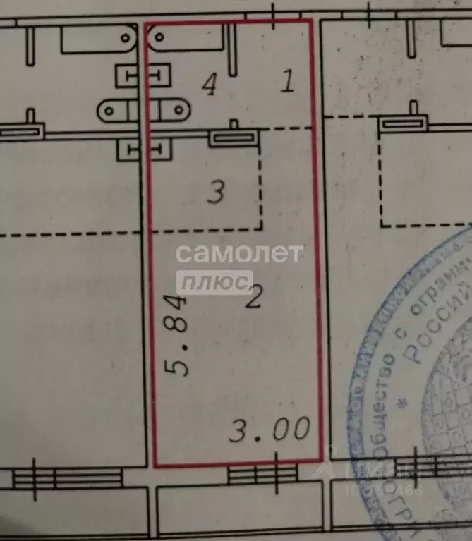 Студия Новосибирская область, Новосибирск ул. Фадеева, 66/9 (23.0 м) - Фото 1