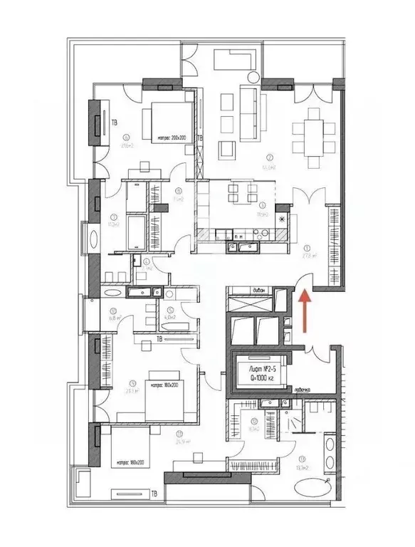 4-к кв. Москва Минская ул., 2Вк3 (241.0 м) - Фото 1