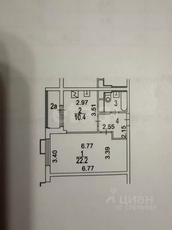 1-к кв. Москва Люблинская ул., 80к7 (40.6 м) - Фото 2