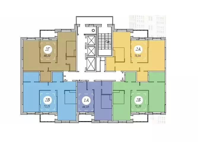 1-к кв. Ханты-Мансийский АО, Сургут Игоря Киртбая ул., 1А (44.19 м) - Фото 2