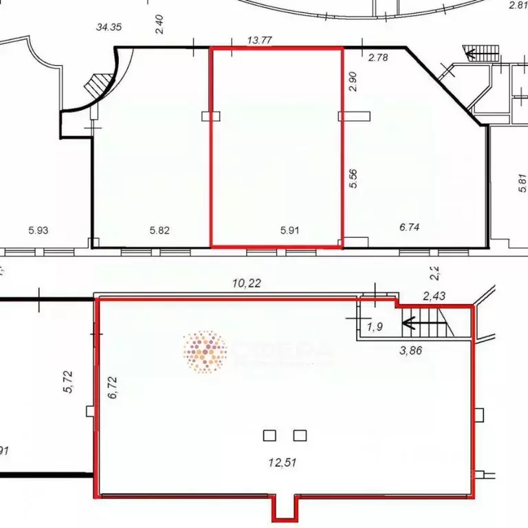 Офис в Новосибирская область, Новосибирск ул. Орджоникидзе, 40 (132 м) - Фото 1