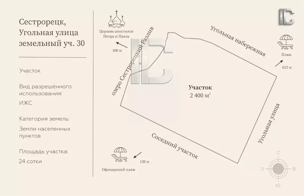 Участок в Санкт-Петербург, Санкт-Петербург, Сестрорецк Угольный ... - Фото 2