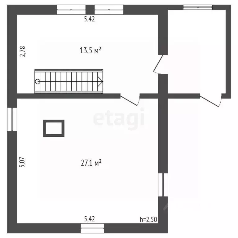 Дом в Томская область, Томский район, д. Чернышевка 21 (41 м) - Фото 1