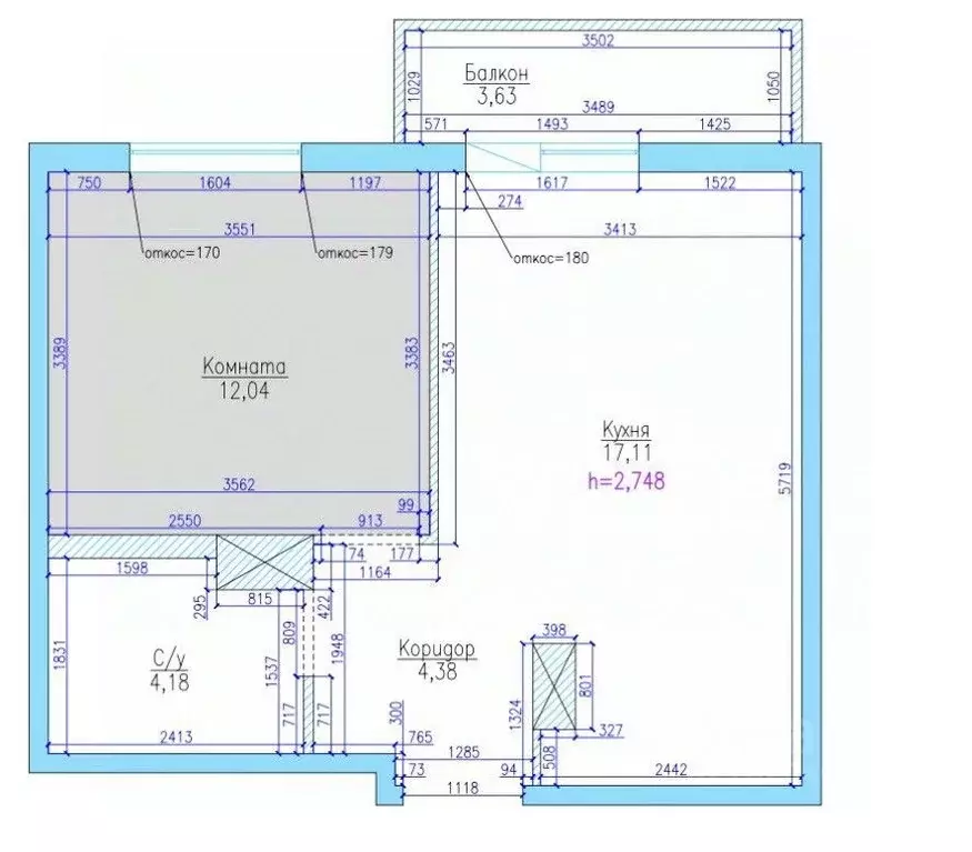 1-к кв. Санкт-Петербург просп. Энгельса, 29 (40.0 м) - Фото 2