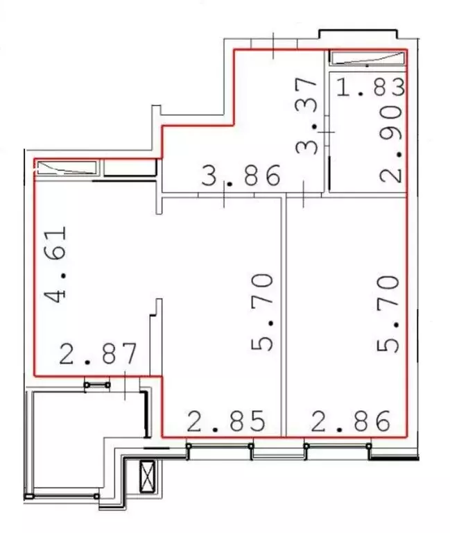2-комнатная квартира: Красногорск, улица Согласия, 19 (63.5 м) - Фото 1