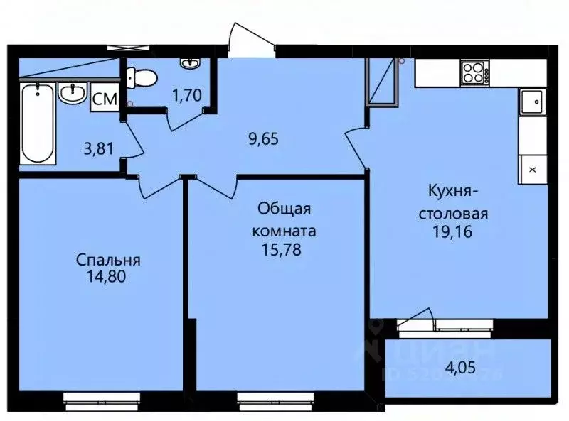 2-к кв. Мордовия, Саранск ул. Юрия Святкина, 14 (66.93 м) - Фото 0