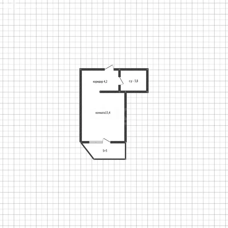 Квартира-студия: Краснодар, Командорская улица, 3к2 (23.4 м) - Фото 1