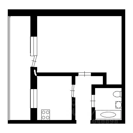 1-к кв. Татарстан, Казань Беломорская ул., 45 (32.0 м) - Фото 1