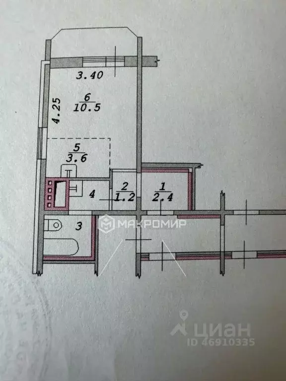 Студия Новосибирская область, Новосибирск Березовая ул., 19 (21.9 м) - Фото 1