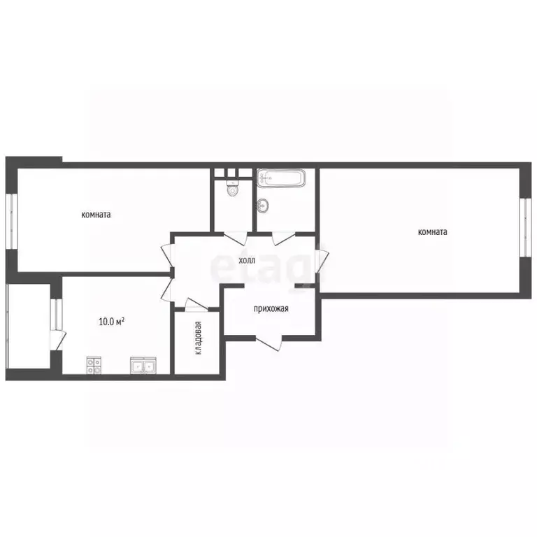 2-к кв. Московская область, Котельники Парковый мкр, 2к1 (60.0 м) - Фото 2