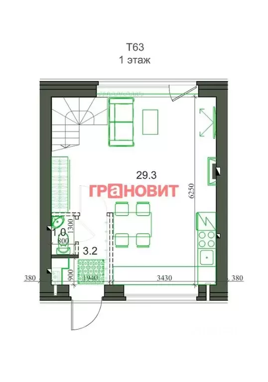 Таунхаус в Новосибирская область, с. Новолуговое, Березки-2 мкр, 5-й ... - Фото 1