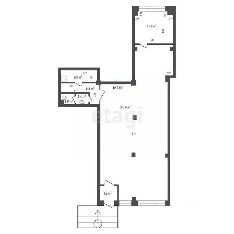 Офис в Красноярский край, Красноярск ул. Авиаторов, 38 (188 м) - Фото 2