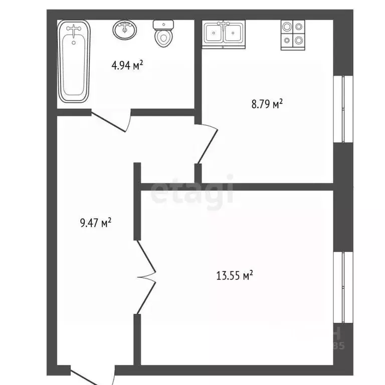 1-к кв. Самарская область, Самара Чапаевская ул., 120 (37.0 м) - Фото 2
