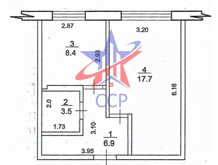 1-к кв. Башкортостан, Стерлитамак ул. Артема, 133 (36.5 м) - Фото 0