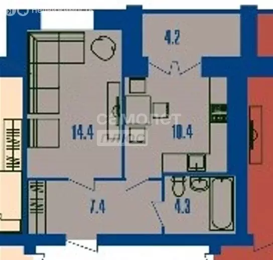 1-комнатная квартира: Кострома, 5-я Рабочая улица, 34 (36.5 м) - Фото 0