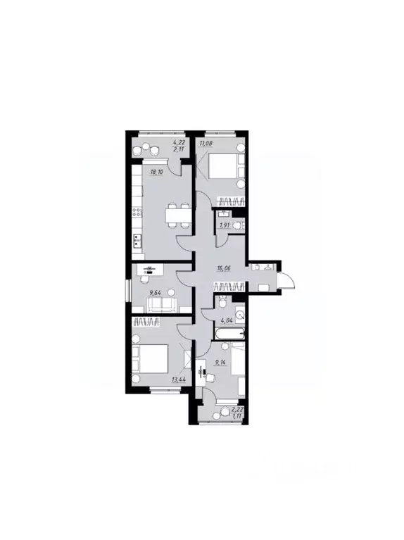 4-к кв. Тамбовская область, Тамбов Телецентр мкр, Строганов жилой ... - Фото 0