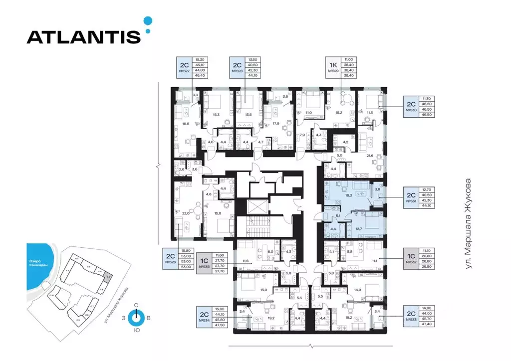 2-к кв. Башкортостан, Уфа Сипайлово жилрайон, Атлантис жилой комплекс ... - Фото 2