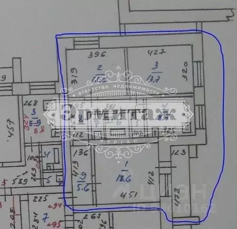 3-к кв. Курганская область, Курган Заозерный жилрайон, 3-й мкр, 11А ... - Фото 2