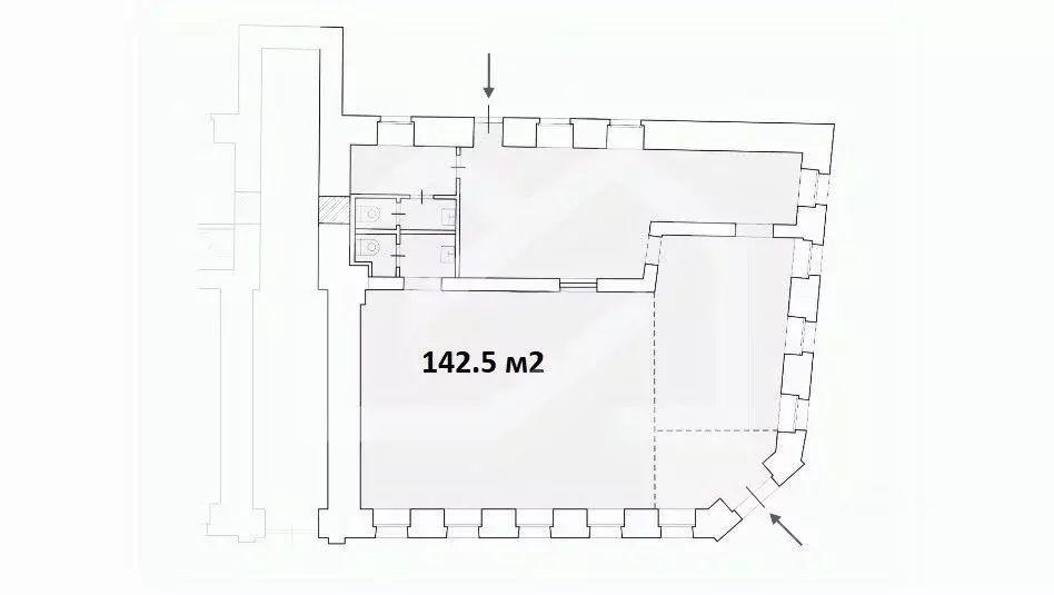 Помещение свободного назначения в Москва Малая Никитская ул., 8/1 (143 ... - Фото 2