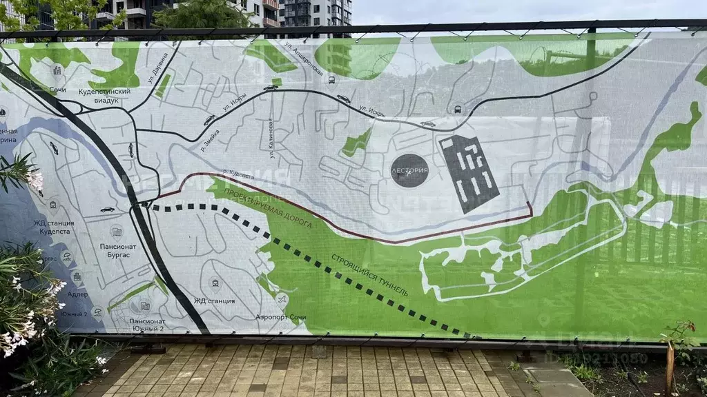 Студия Краснодарский край, Сочи ул. Искры, 66/9к2 (30.0 м) - Фото 0