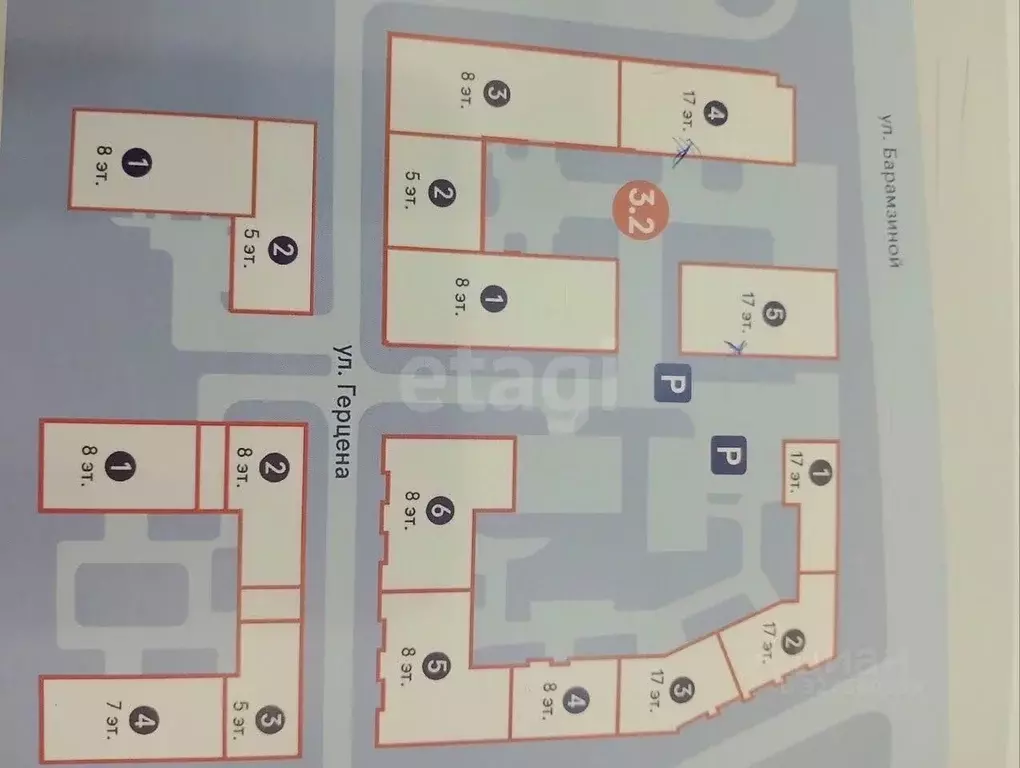 2-к кв. Пермский край, Пермь ул. Татьяны Барамзиной, 32В (47.0 м) - Фото 1